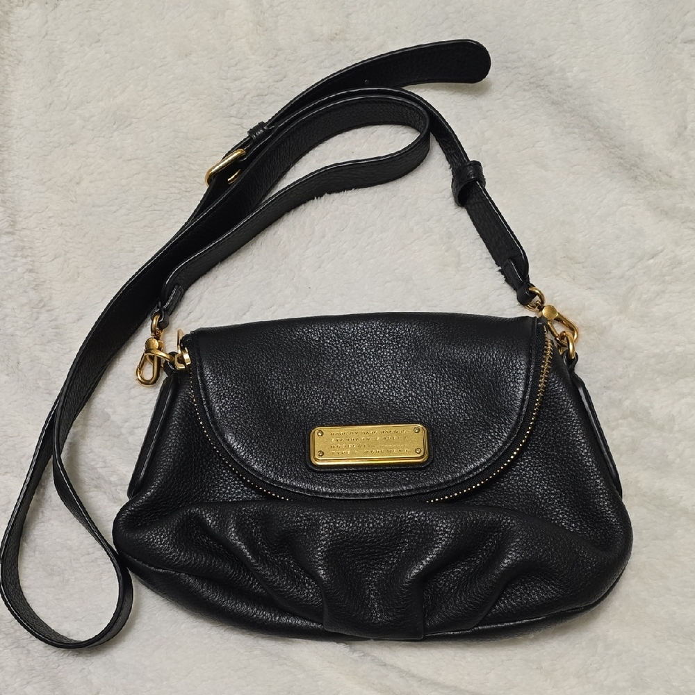 Marc Jacobs Black Leather Crossbody Bag